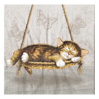 Servilleta Gatos 09