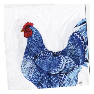 Servilleta Gallos y Flores Mexicanas 02