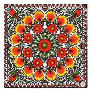 Servilleta Gallos y Flores Mexicanas 21