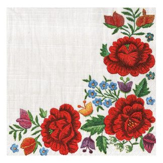 Servilleta Gallos y Flores Mexicanas 29