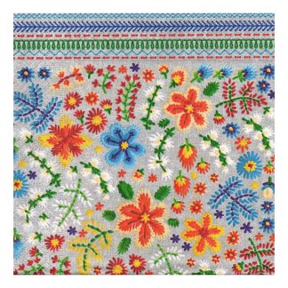 Servilleta Gallos y Flores Mexicanas 38