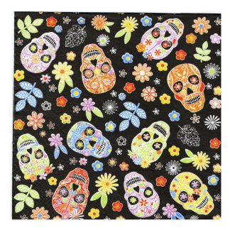 Servilleta Gallos y Flores Mexicanas 39