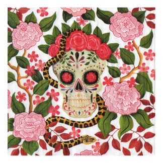 Servilleta Gallos y Flores Mexicanas 42