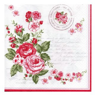 Servilleta Flores Pequeñas 100