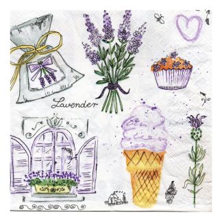 Servilleta Lavanda 05