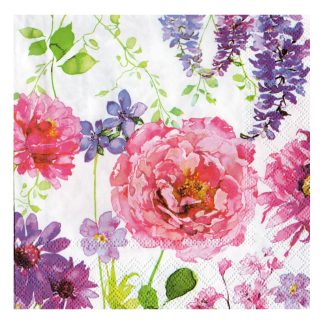 Servilleta Flores Grandes 36