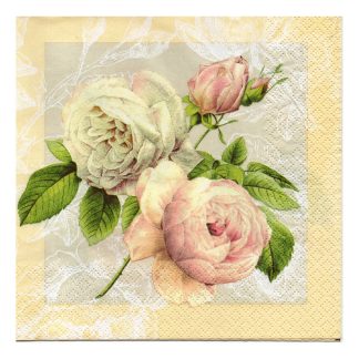 Servilleta Flores Grandes 40